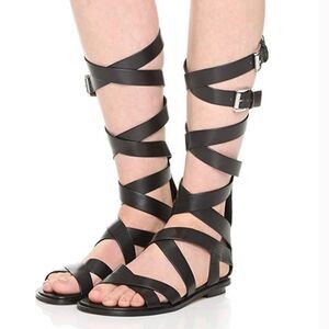 Michael Kors Darby Gladiator Sandals black 7.5 M